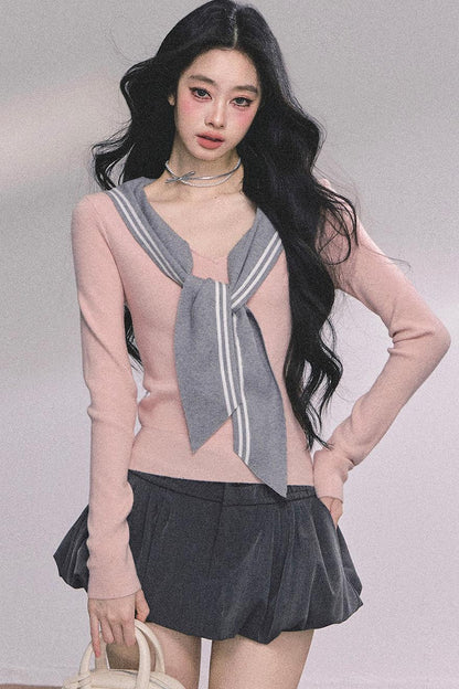 Slimming Pink Knitted Top