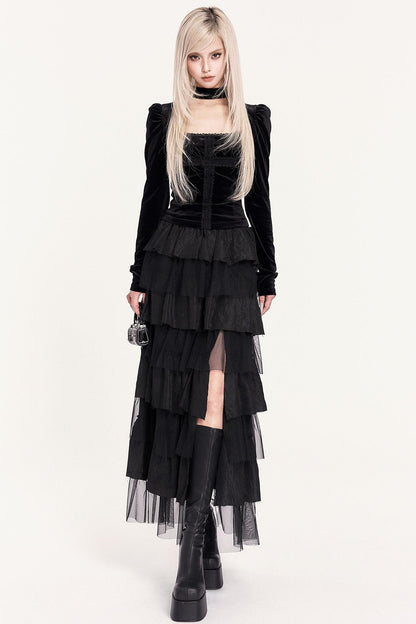 Chasing Light Mesh Cake Skirt