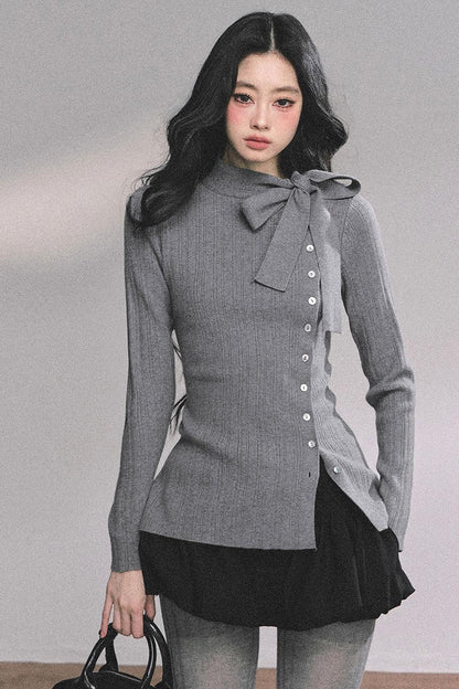 French Daughter Knitted Cardigan Sweater