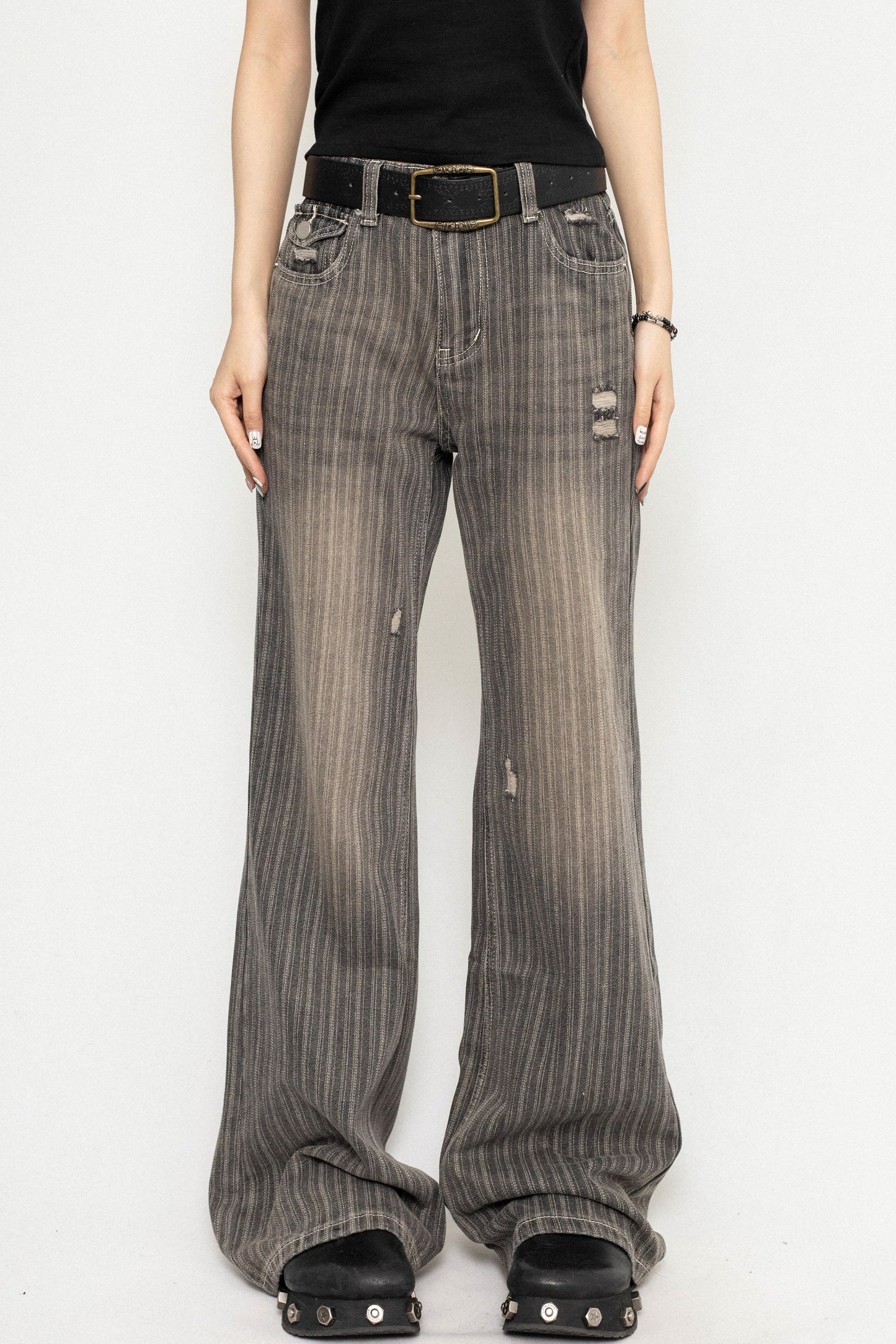 Vintage Tree Print Skinny Jeans