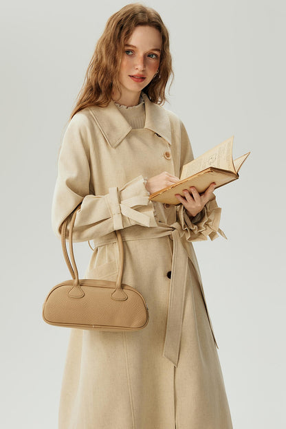 Long Lace-Up Trench Coat