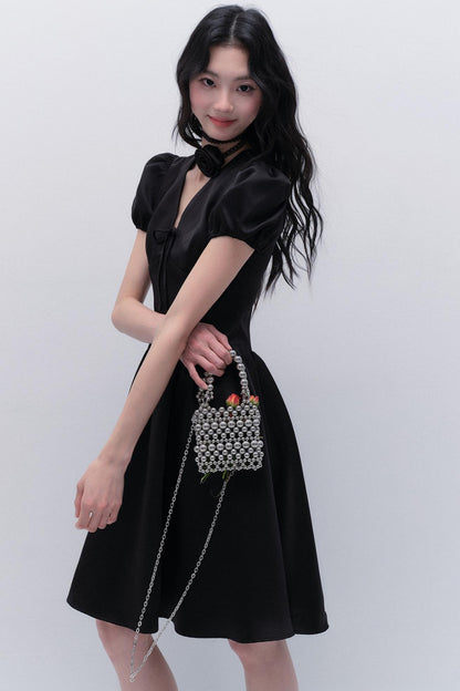 Nocturne Bubble Sleeve Dress