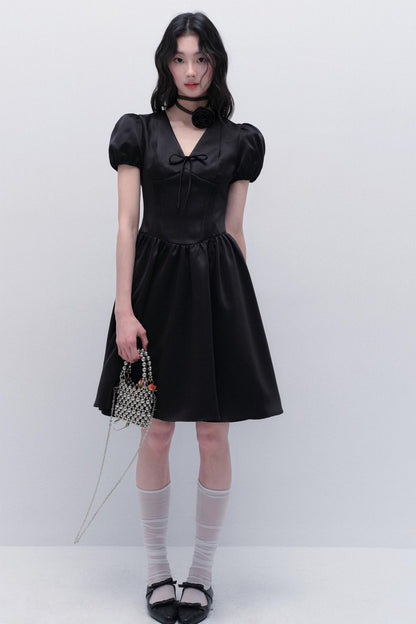 Nocturne Bubble Sleeve Dress