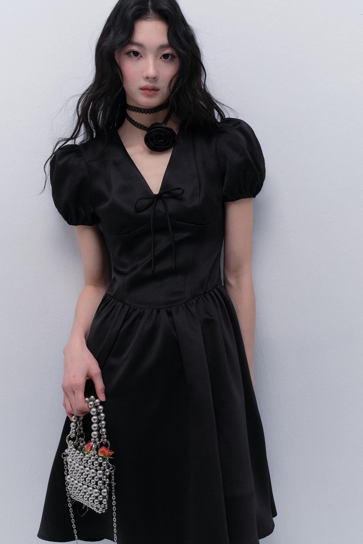 Nocturne Bubble Sleeve Dress