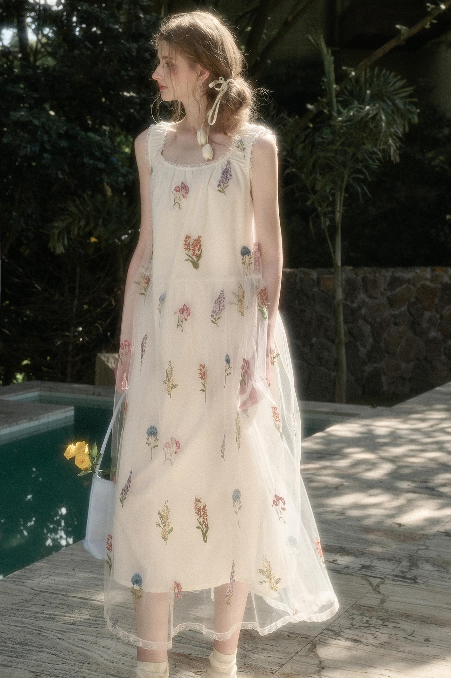 Galaxy Dandelion Halter Dress