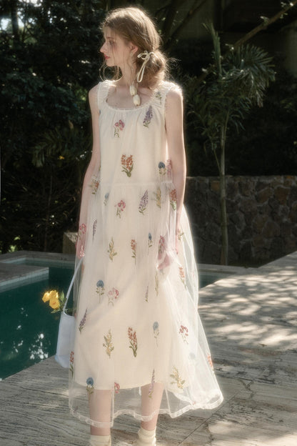 Galaxy Dandelion Halter Dress