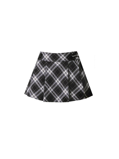 Vintage Pleated A-Line Skirt