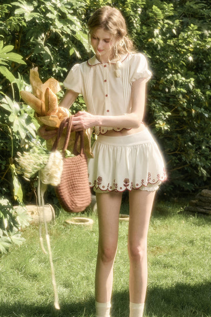 White Berry Lace Skirt Set-Up