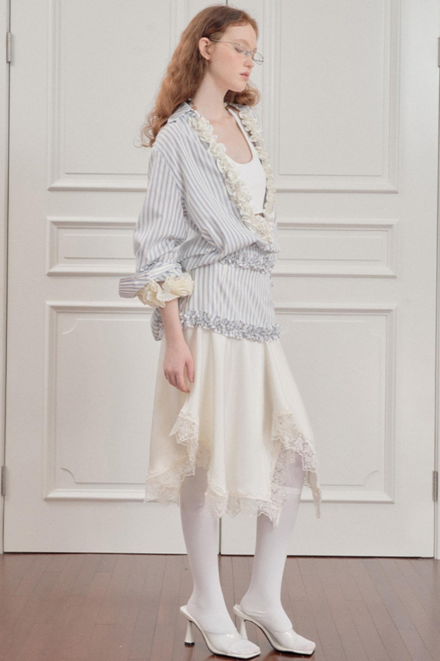 Wandering Blue Striped Blouse