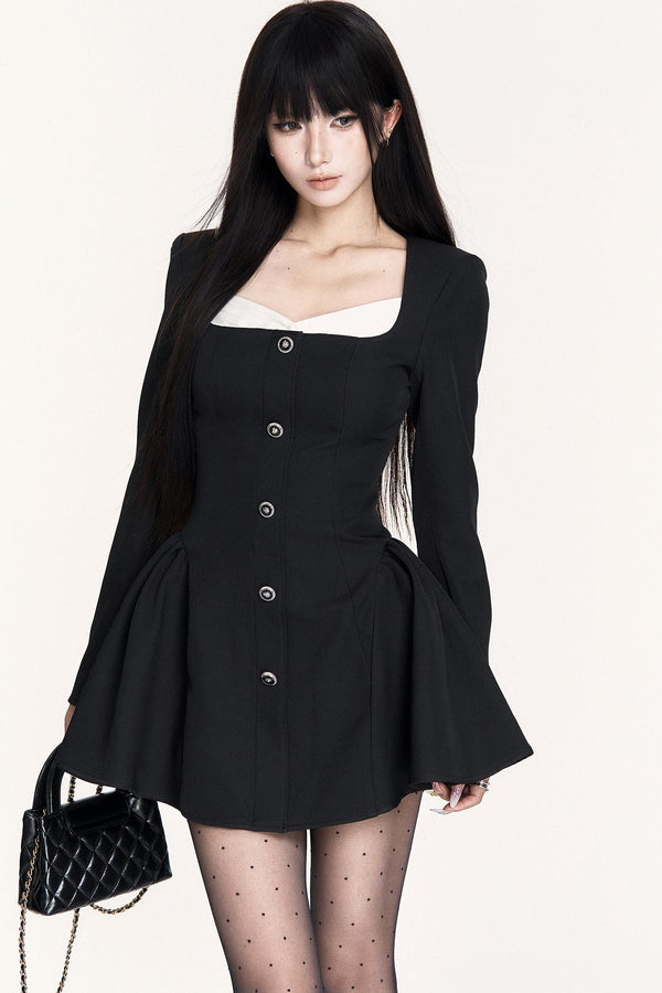 French Temperament Puffy Skirt Dress