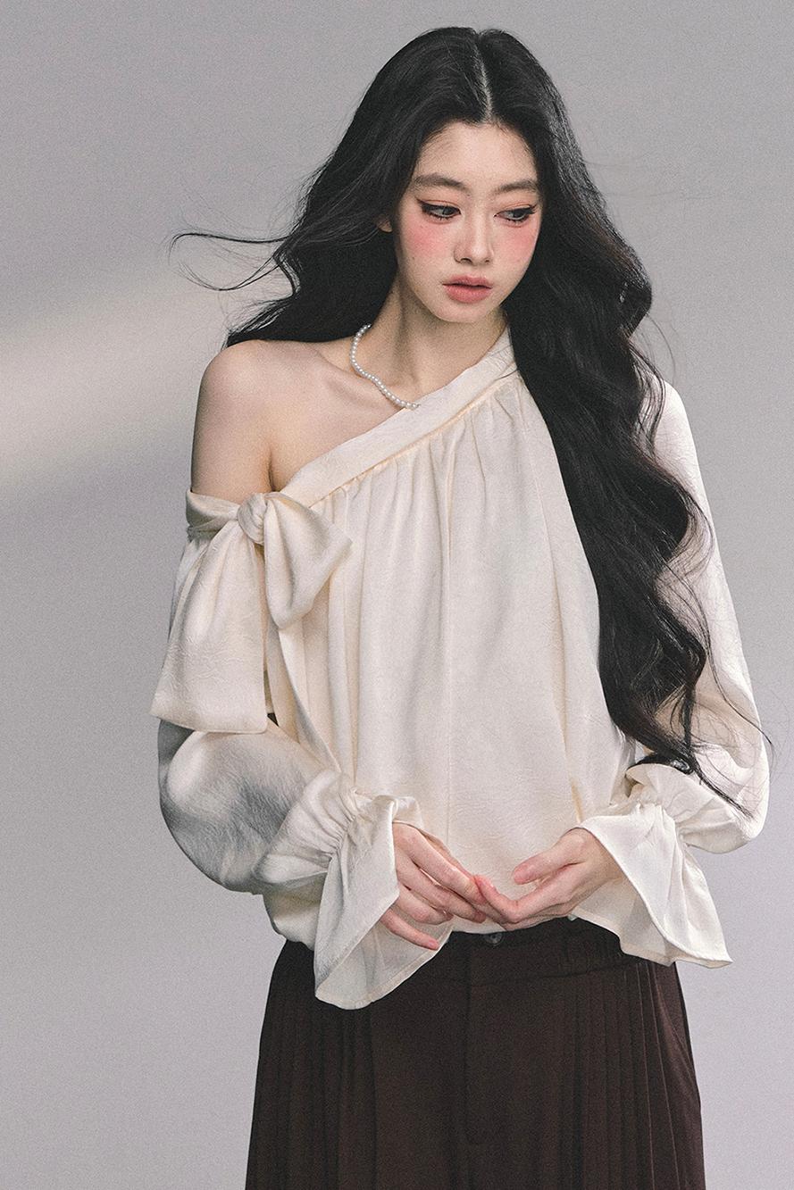 French Bow Plaid Shirt