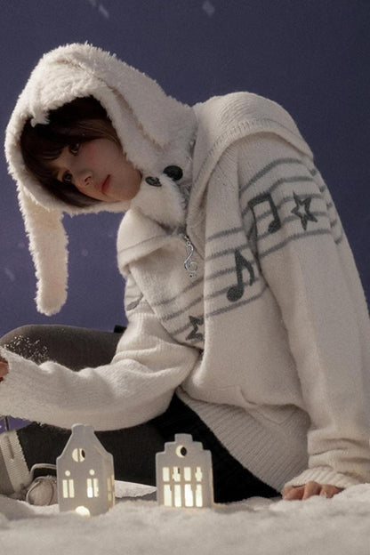 Sweet Cool Lapel Knit Sweater