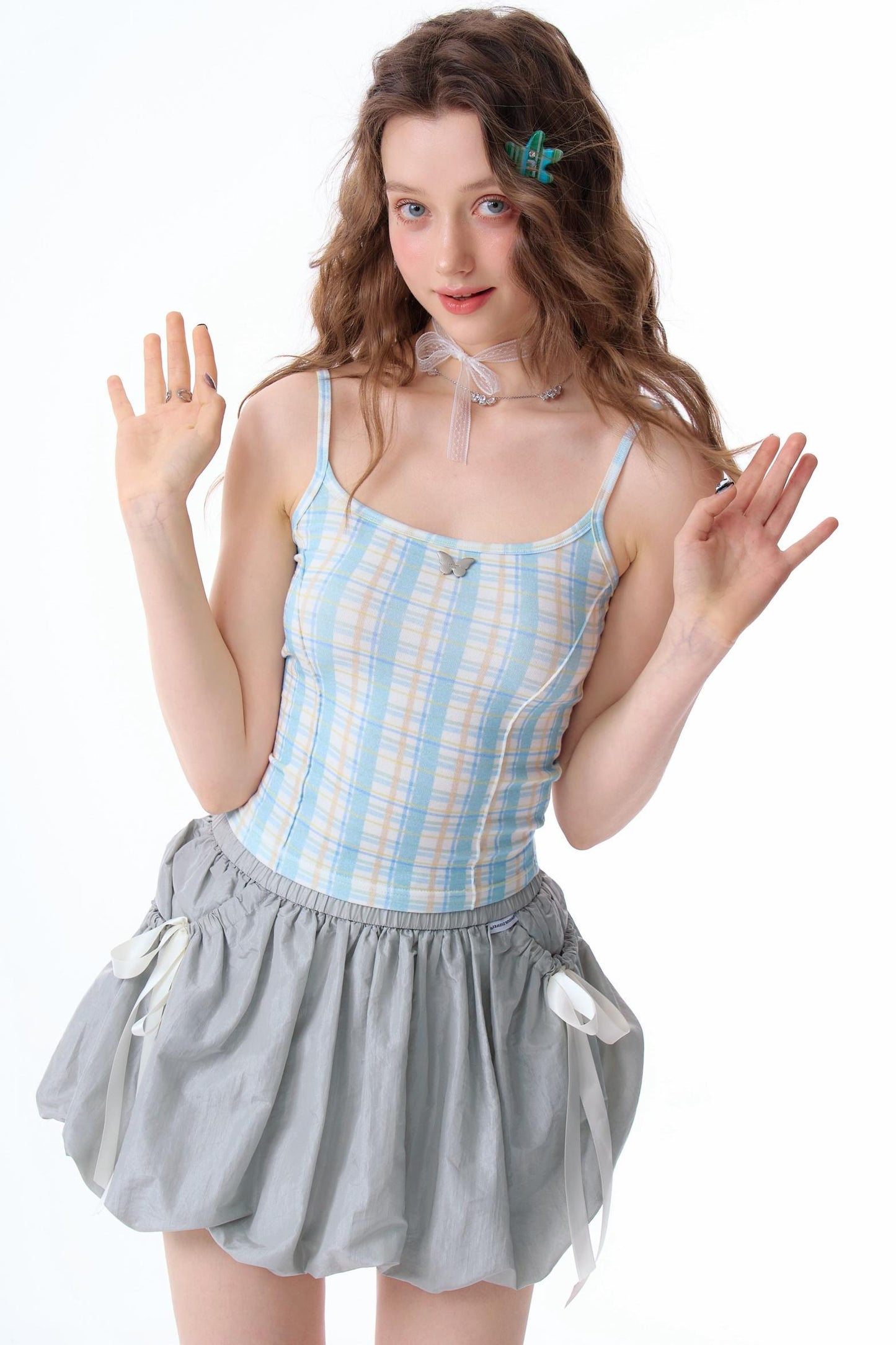 Retro Spice Girls Plaid Camisole