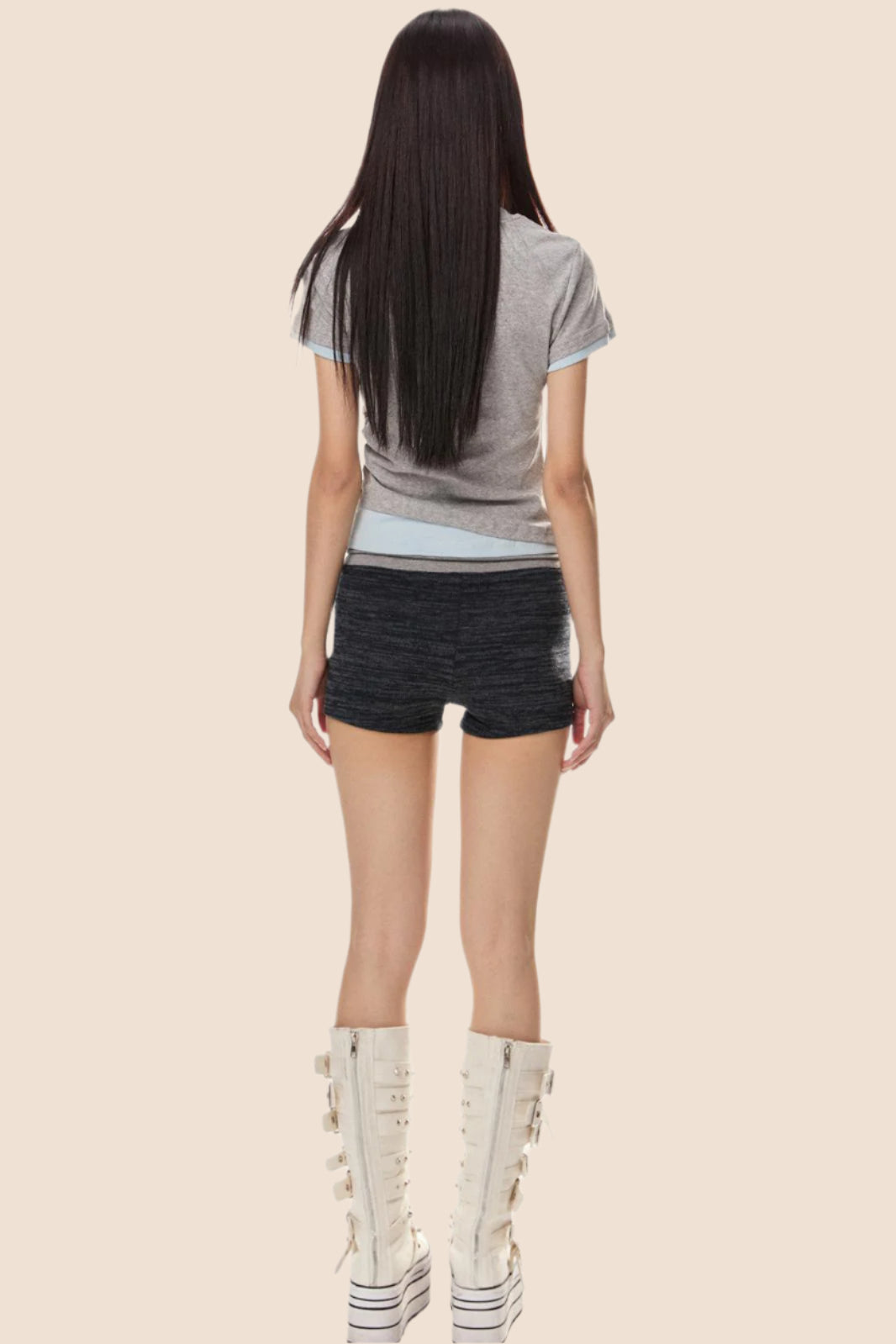 EZEK 아메리칸 3D 활 프린트 반팔 티셔츠 여성 여름 신상 베이비 주름 가짜 투피스 탑 타이드 