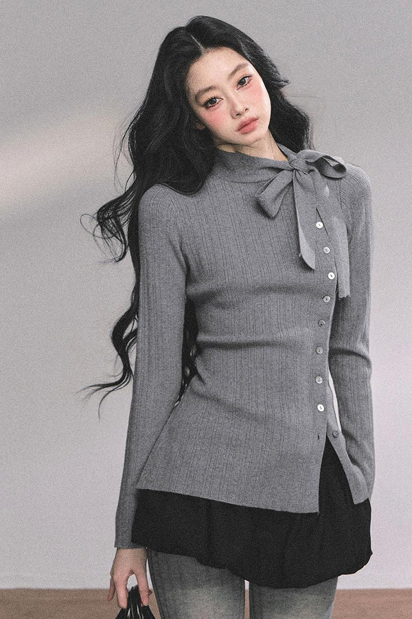 French Daughter Knitted Cardigan Sweater