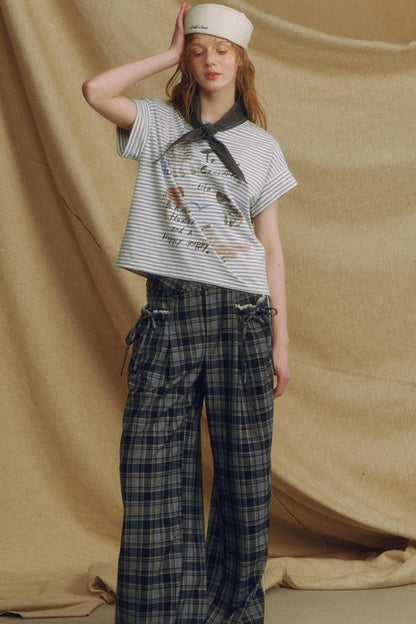 Casual Crewneck Printed T-Shirt