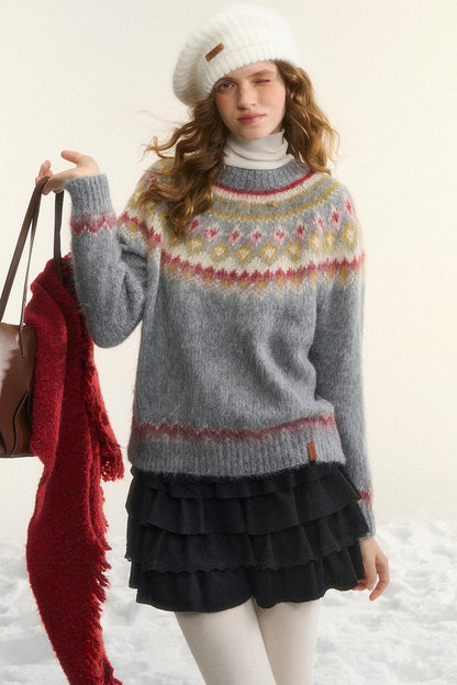 Asgony Dopamine Sweet Girl Knitted Beret