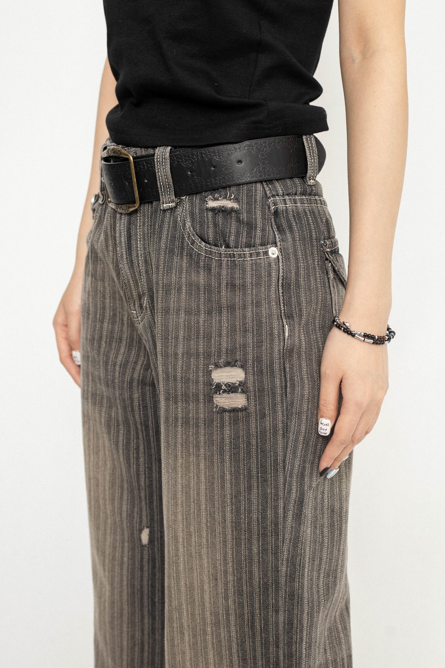 Vintage Tree Print Skinny Jeans