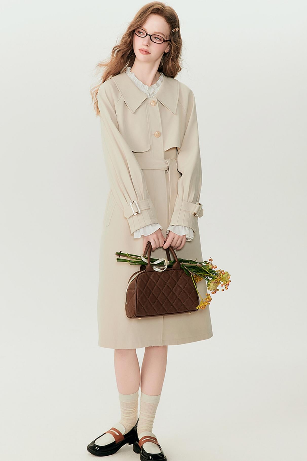 Luxe Long Rain Trench Coat