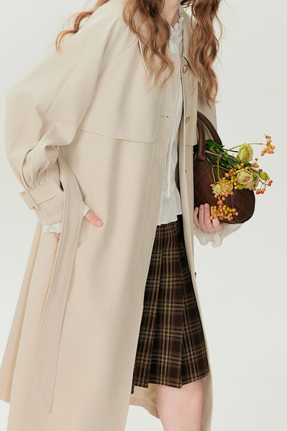 Luxe Long Rain Trench Coat