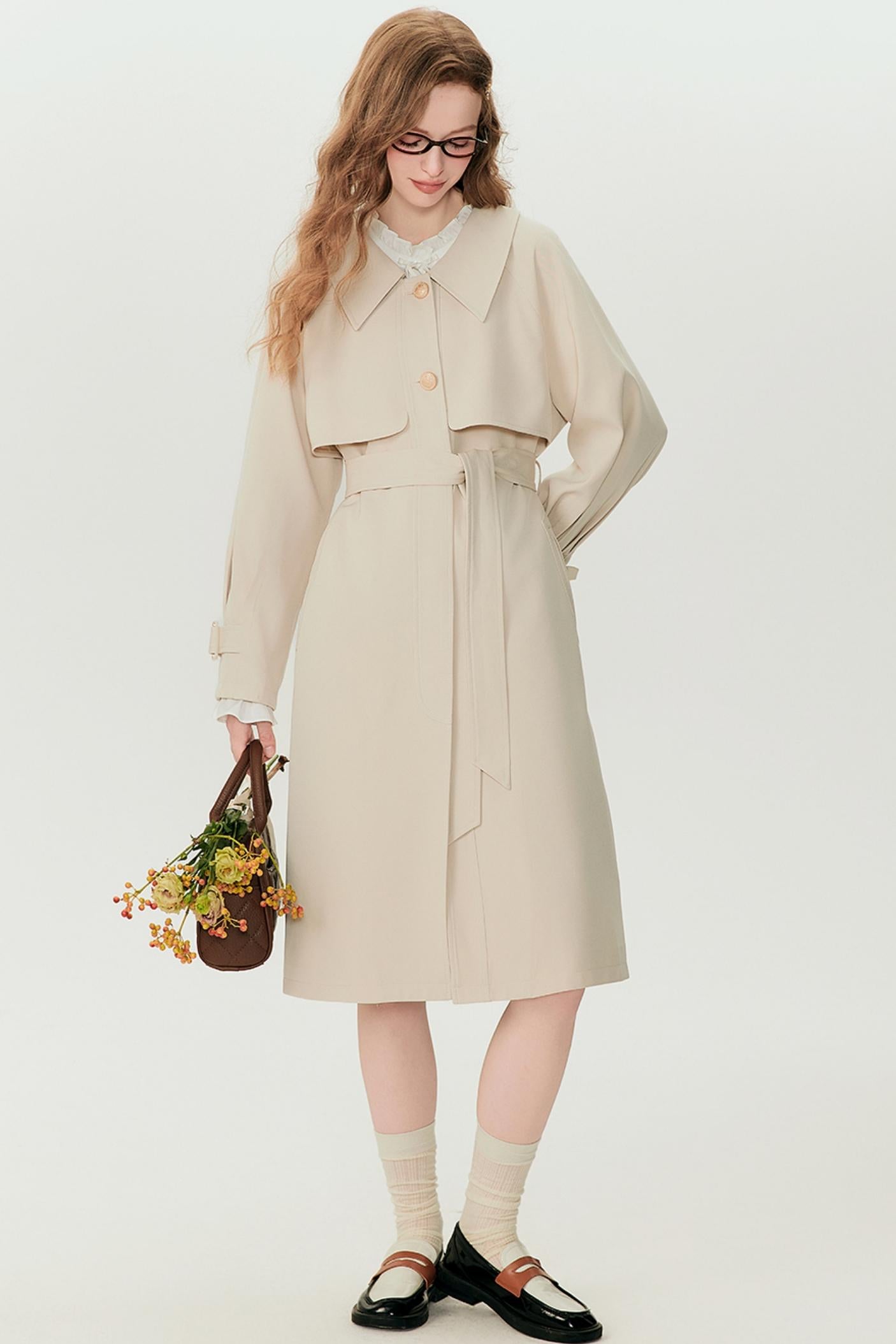 Luxe Long Rain Trench Coat