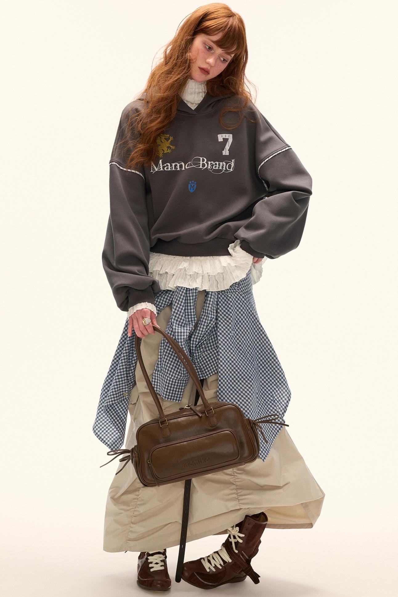 American Patchwork Hooded Sweatshirt