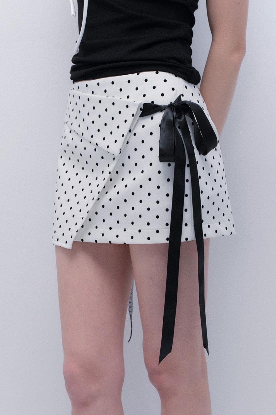Spicy Polka Dot Bustier Skirt