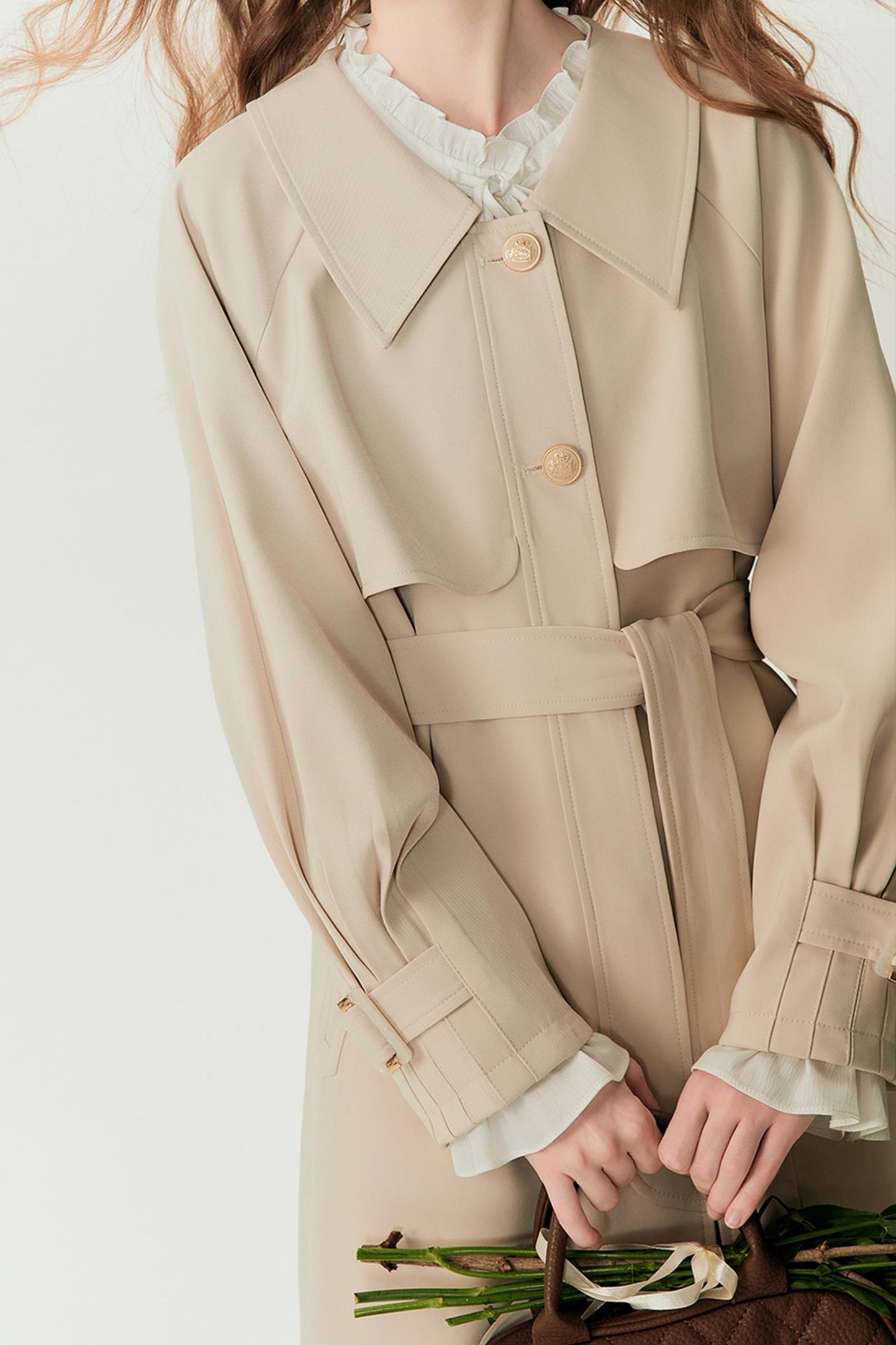 Luxe Long Rain Trench Coat