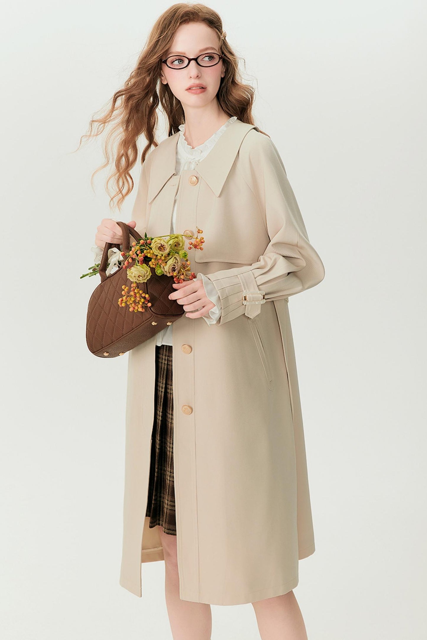 Luxe Long Rain Trench Coat
