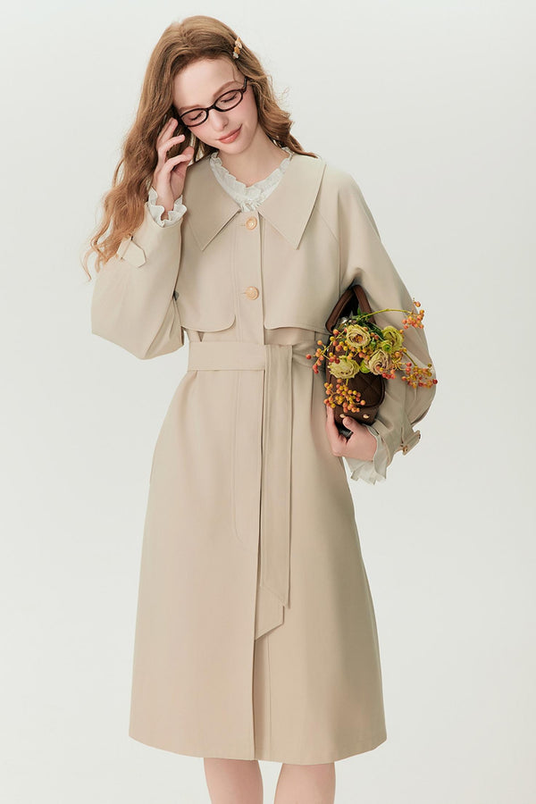 Luxe Long Rain Trench Coat