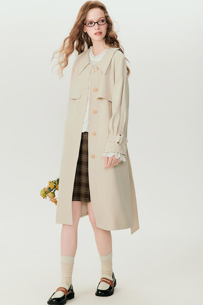 Luxe Long Rain Trench Coat