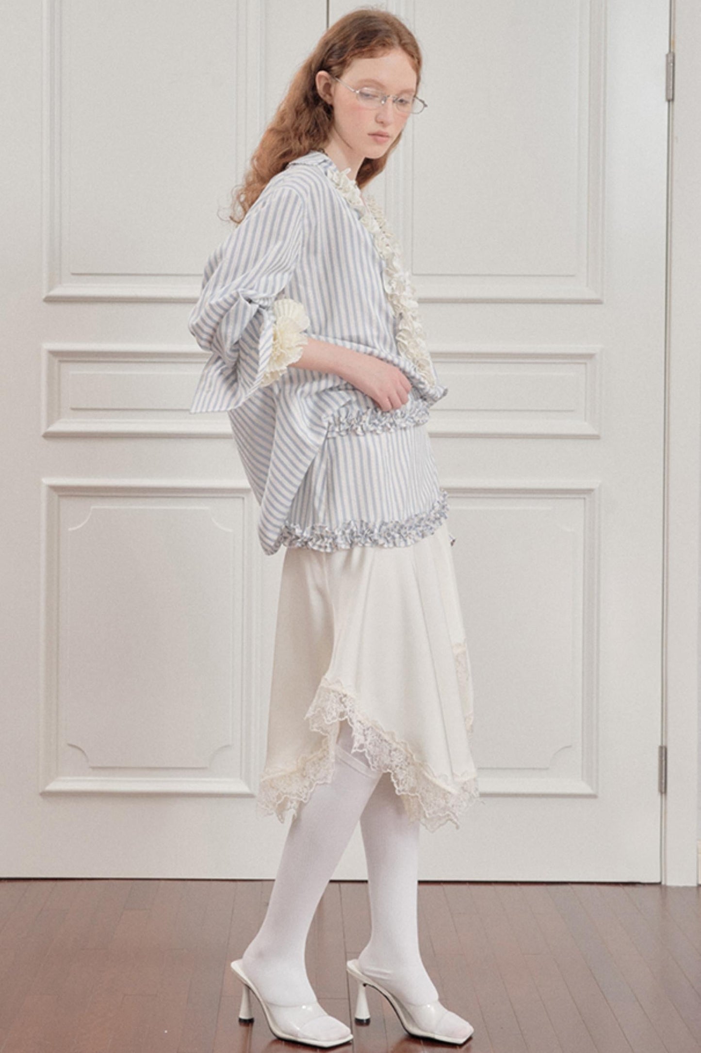 Wandering Blue Striped Blouse