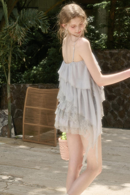 Soft Lace Strap Andromeda Semi Skirt Set-Up