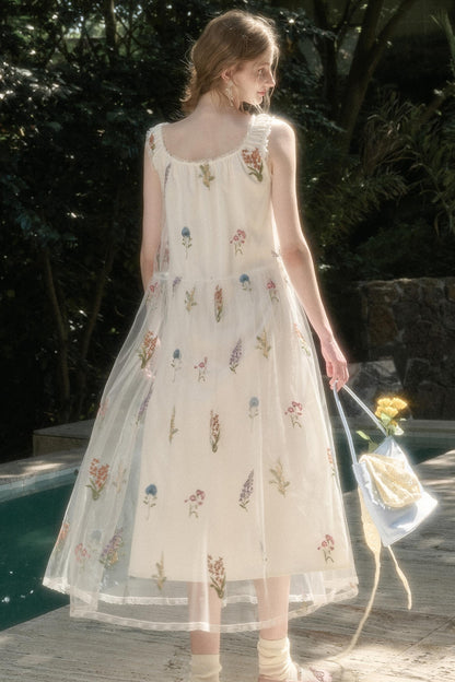 Galaxy Dandelion Halter Dress