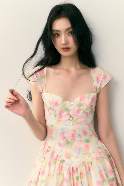 Floral Charm Wrap Dress