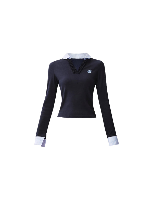 Fragile Love Letter Pleated Skirt Set-Up