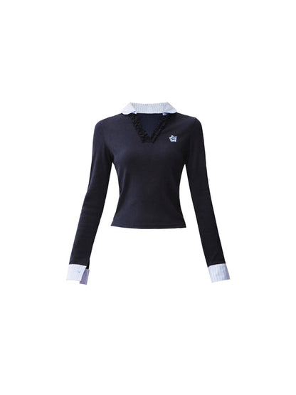 Fragile Love Letter Pleated Skirt Set-Up