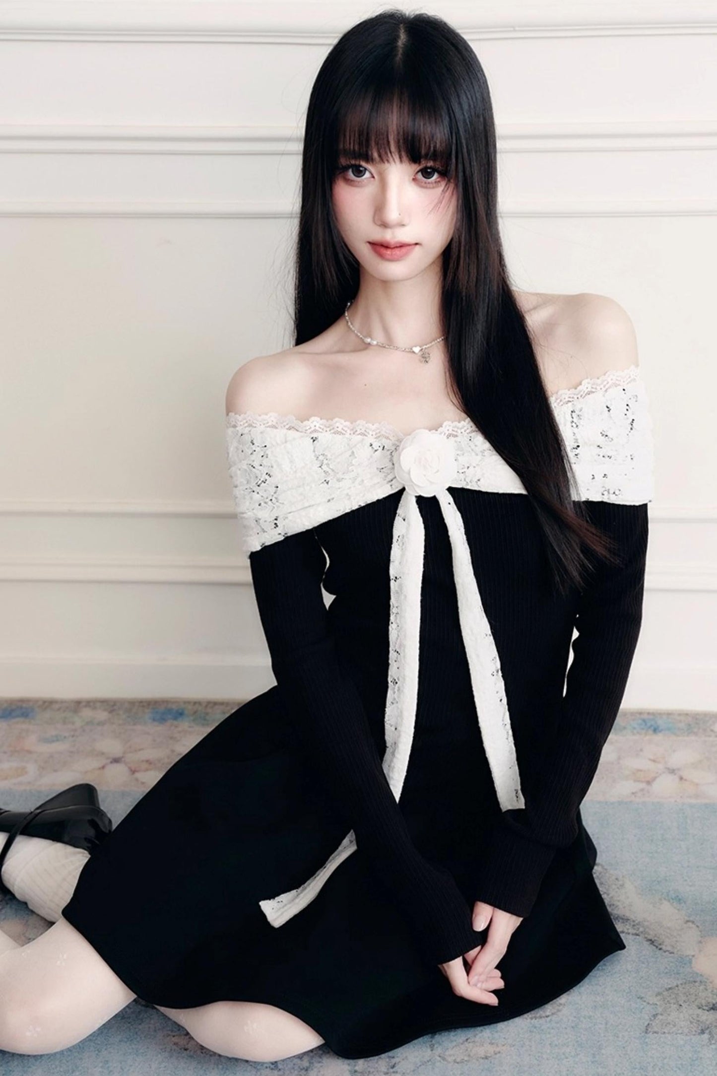 Temperament Lace Princess Dress