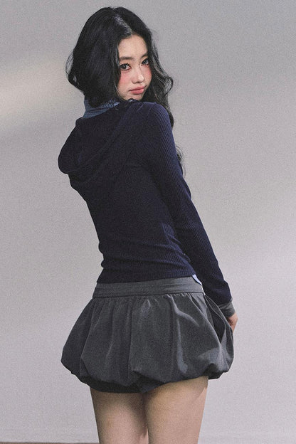 Autumn Plaid Knitted Polo Shirt