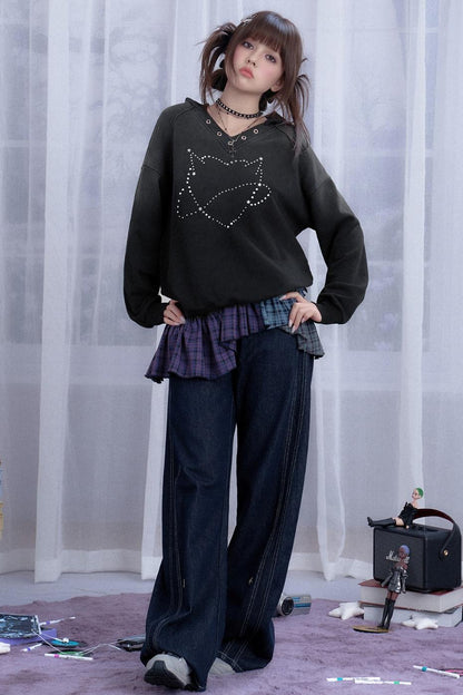 Black Diamond Hooded Sweatshirt Set-Up