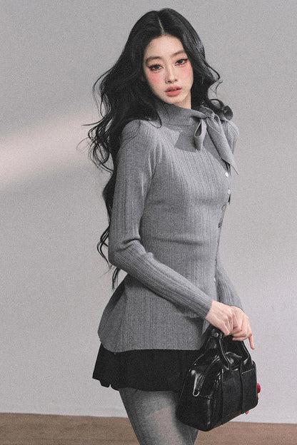 French Daughter Knitted Cardigan Sweater