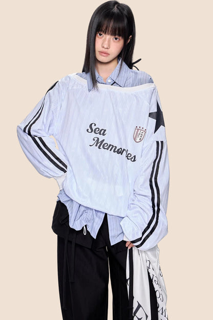 Retro Off-Shoulder Summer Top