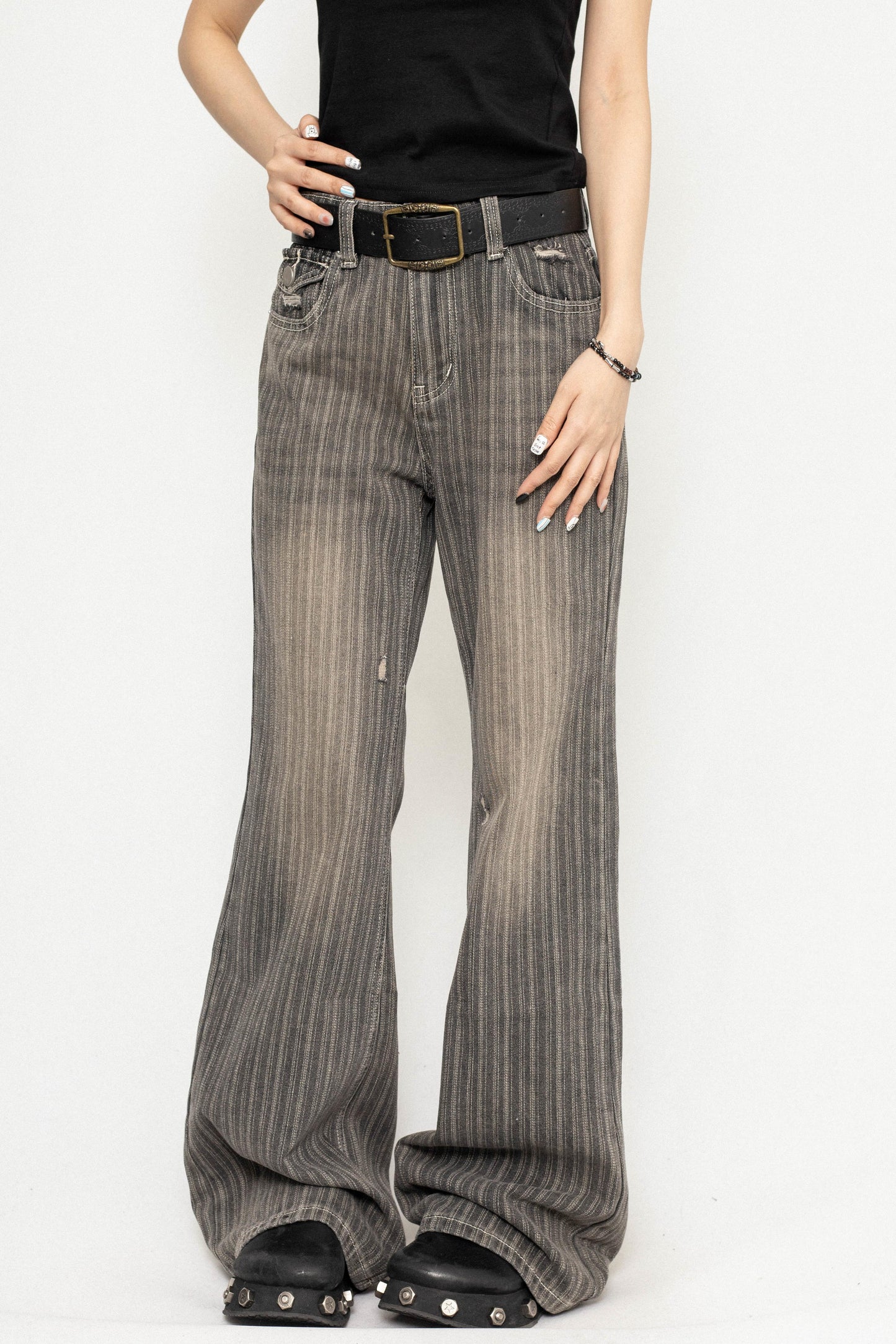 Vintage Tree Print Skinny Jeans