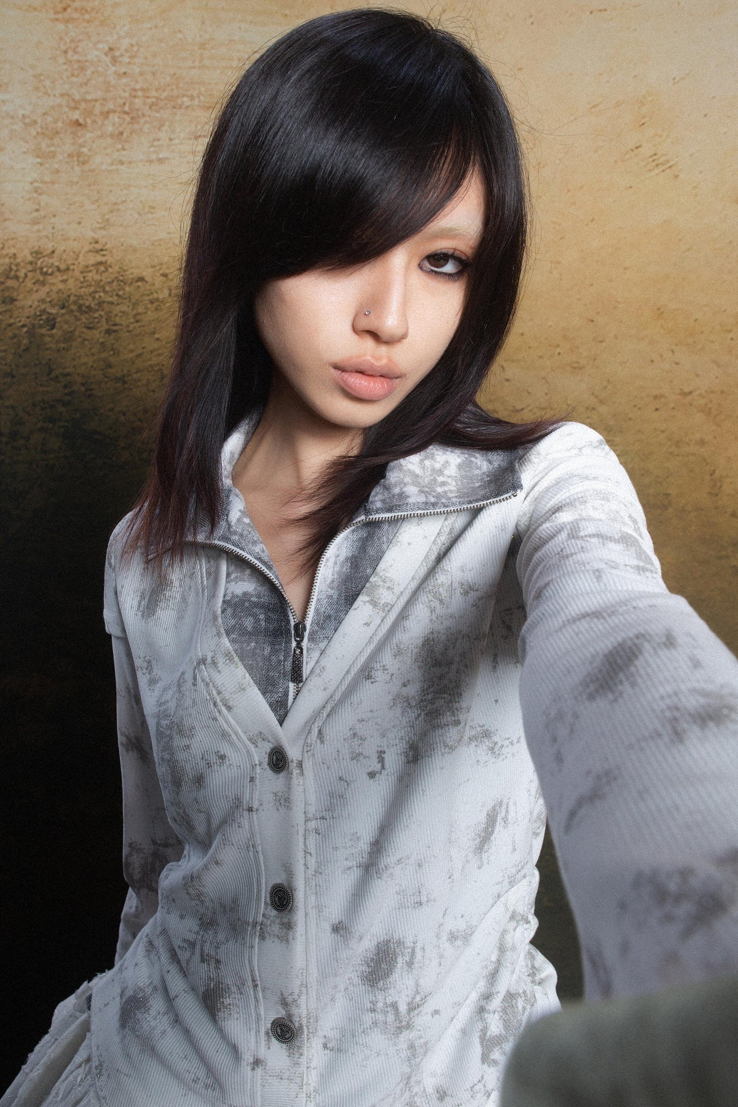 Punk Fusion Plaid Dress