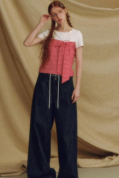 Contrast Stripe T-Shirt