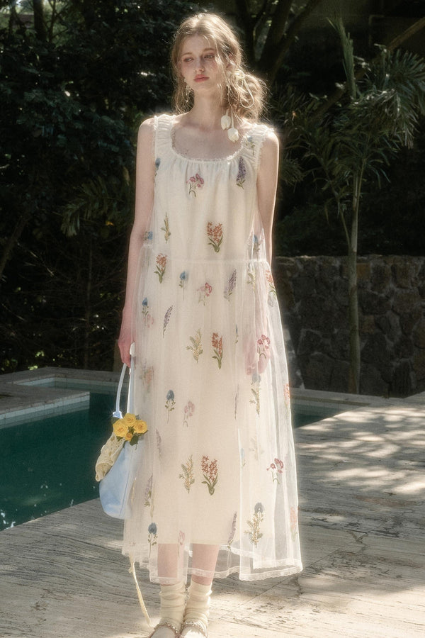 Galaxy Dandelion Halter Dress