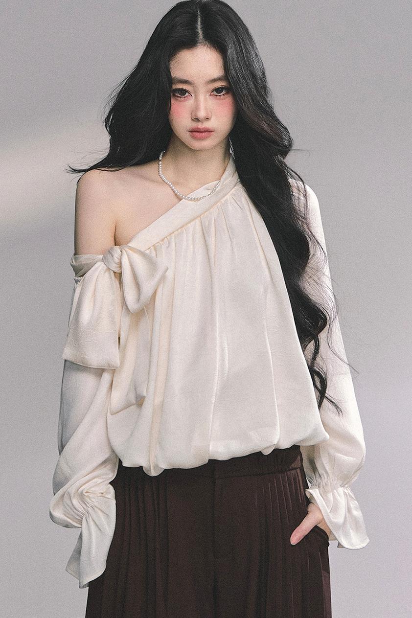 French Bow Plaid Shirt