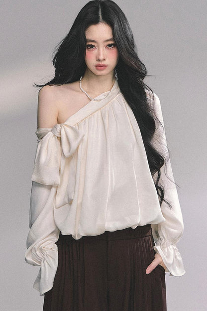 French Bow Plaid Shirt