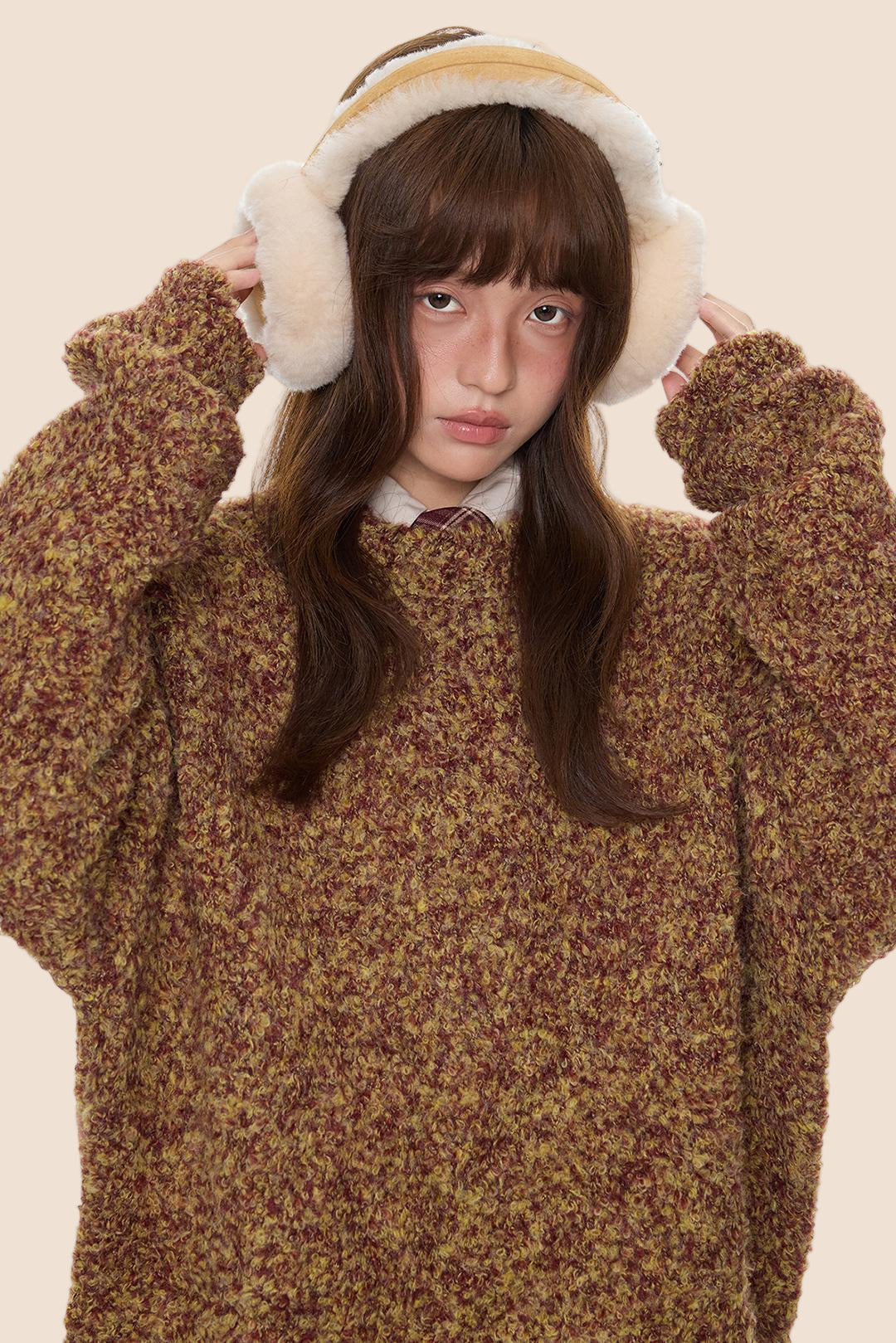 Vintage Knitted Crew Neck Sweater