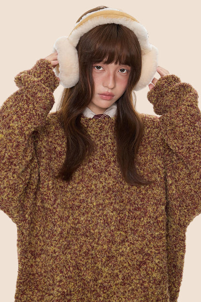 Vintage Knitted Crew Neck Sweater